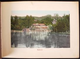 cca 1900-1910 Szovátafürdő, 18 db színes fénynyomatot tartalmazó füzet, képaláírásokkal, 13x19 cm