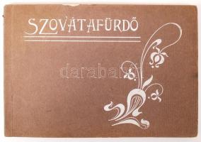 cca 1900-1910 Szovátafürdő, 18 db színes fénynyomatot tartalmazó füzet, képaláírásokkal, 13x19 cm