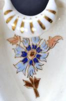 Zsolnay virág mintás szívecske, kézzel festett, jelzett, hibátlan, h:11 cm/ Zsolnay porcelain bowl