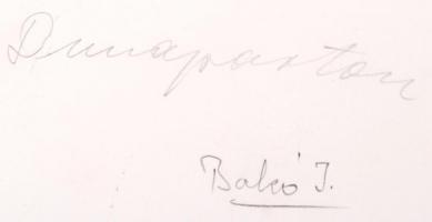 cca 1940-1950 Bakó I.: Dunaparton, vintage fotóművészeti alkotás, feliratozott, 23x30 cm