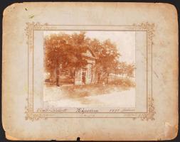1898 Törökbálinti kápolna, fotóméret 12x14 cm, karton (rossz állapotban) 22x28 cm