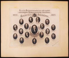 1925 Zelesny (Pécs): A m. kir. Belügyminisztérium alá rendelt vármegyei Számvevőség tisztikarának ta...