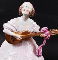 Herendi Déryné, kézzel festett, jelzett, hibátlan, m:36 cm