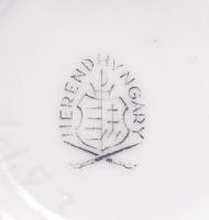 Herendi Viktória mintás lábas bonbonier, kézzel festett, jelzett, hibátlan, d:7 cm, m:6 cm