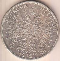 Ausztria 1912. 2K Ag "Ferenc József" T:2-
Austria 1912. 2 Corona Ag "Franz Joseph&quo...