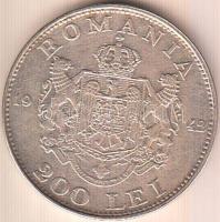 Románia 1942. 200L Ag T:2-
Romania 1942. 200 Lei Ag C:VF
Krause KM#63