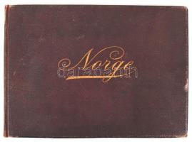 cca 1880-1890 Norvégiáról szóló, XIX. századi fotóalbum, 18 db fényképpel