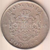 Románia 1942. 200L Ag T:2-
Romania 1942. 200 Lei Ag C:VF
Krause KM#63
