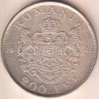 Románia 1942. 200L Ag T:2-
Romania 1942. 200 Lei Ag C:VF
Krause KM#63