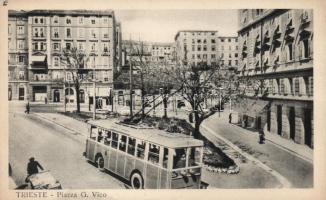 Trieste Piazza G. Vico, trolleybus