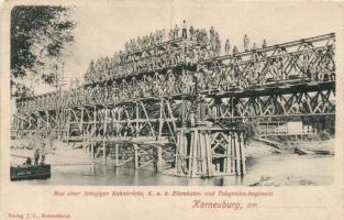 Korneuburg, Kohnbrücke, K.u.k. Eisenbahn- u. Telegrafen Regiment (r)