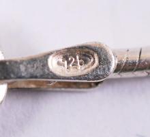 Ezüst (Ag) nyaklánc cirkónia függővel, jelzett, br: 7,3 g /
Silver necklace with zirkonia pendant