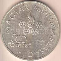 1984. 500Ft Ag "Sarajevoi Téli Olimpia" T:BU Eredeti tokban, tanúsítvánnyal!
