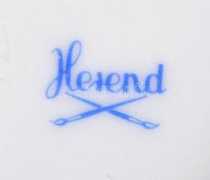 Herendi csipkebogyó mintás kis váza, kézzel festett, jelzett, hibátlan, m:10 cm