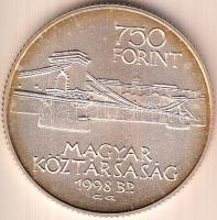 1998. 750Ft Ag "Budapest egyesítésének 125. évfordulója" T:BU