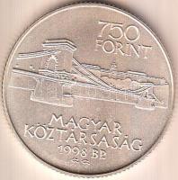 1998. 750Ft Ag "Budapest egyesítésének 125. évfordulója" T:BU