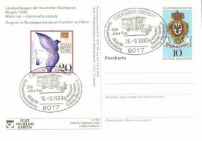 13 db MODERN postatörténeti motívumlap, alkalmi bélyegzéssel; autó / 13 modern post historical motiv...