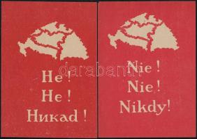 4 db klf nyelvű irredenta röplap