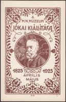 1925 Jókai kiállítás 5 db klf színű levélzáró kisív + 1 alkalmi levelezőlap