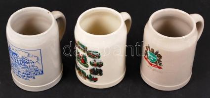 3 db német korsó, hibátlan, m:13 cm (3×)