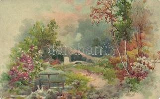 34 db RÉGI, művész, hölgy, folklór témájú motívum lap, benne több repordukciós képeslap és 1 litho /...