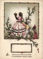 21 db régi üdvözlőlap, közte több litho / 21 old greeting cards, including more litho