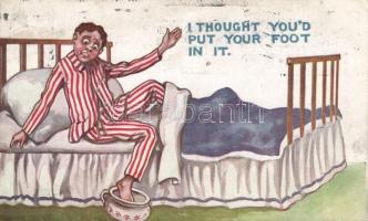 6 db RÉGI humoros képeslap / 6 old motive cards, humour