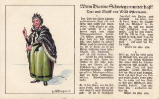 6 db RÉGI humoros képeslap / 6 old motive cards, humour