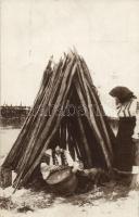 10 db RÉGI folklór témájú  motívum lap / 10 old motive cards, folklore