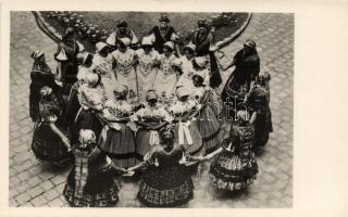 10 db RÉGI folklór témájú  motívum lap / 10 old motive cards, folklore