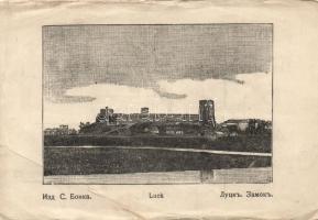 Lutsk, Luck - 2 postcards (castle and railway station)