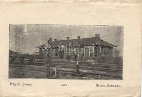 Lutsk, Luck - 2 postcards (castle and railway station)