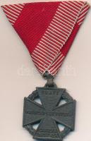 1916. "Károly-Csapatkereszt" cink kitüntetés mellszalaggal T:2 Hungary 1916. "Karl Troop Cross" zinc decoration with ribbon C:XF