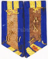 2db katonai zenész váll-lap rangjelzéssel /
military musician epaulets