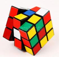 Kisméretű bűvös (Rubik) kocka térbeli logikai játék eredeti dobozban / magic-cube