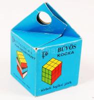 Kisméretű bűvös (Rubik) kocka térbeli logikai játék eredeti dobozban / magic-cube