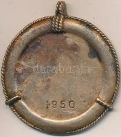 1950. "A Magyar Úszó Szövetség Bajnoki Érme" Br úszó sportérem (40mm) T:2