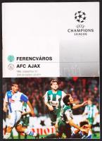 1995 Ferencváros-AFC Ajax mérkőzés programfüzete, 46p