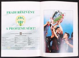1995 Ferencváros-AFC Ajax mérkőzés programfüzete, 46p