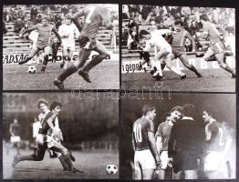 cca 1992 15 db fotó diósgyőri futballistákról és meccsekről, 24x18 cm