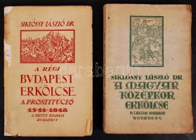 Dr. Siklóssy László: A régi Budapest erkölcse I-II. Bp., 1922, Táltos. Papírkötés, kopottas állapotban.