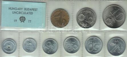 1977. 2f-10Ft 9db klf érmés forgalmi sor fóliatokban T:1
Adamo F010