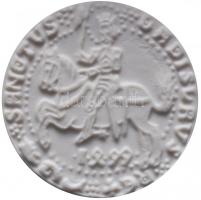 1999. Jubileumi Szent László emlékérem (40mm) porcelánból, dísztokban T:1