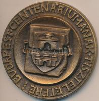 1973. "Budapest Centenáriumának Tiszteletére - VIII. Országos Virágkötészeti Verseny 1973" Br emlékérem (58mm) T:2