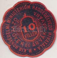 Budapest 1914-1919. 10f "M. Kir. Honvédelmi MInisztérium Hadsegélyező Hivatala Özvegyek és Árvá...