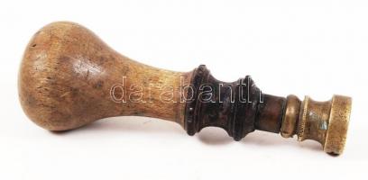 1929 Pest Pilis Solt Kiskun vármegye főpénztára feliratú kopott pecsétnyomó