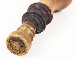 1929 Pest Pilis Solt Kiskun vármegye főpénztára feliratú kopott pecsétnyomó