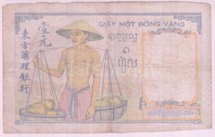 Francia Indokína 1949. 1P T:III kis ly.
French Indo-China 1949. 1 Piastre C:F small hole