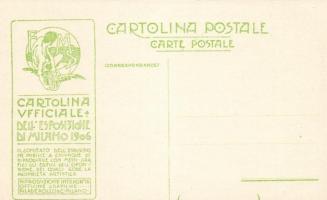 1906 Milano, exhibition, railway station, park, advertisement on the back side