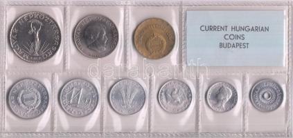 1972. 2f-10Ft 9db klf érmés forgalmi sor fóliatokban T:1 
Adamo FO5